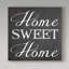 Keishawna «Home», art textuel sur toile tendue-25331491