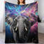 Jeté en flanelle Cosmic Elephant Luxury-134322924
