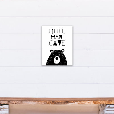 « little man cave », art encadré Spoffo