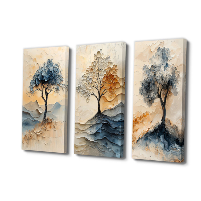 Fauve sauvage, arbre de vie I - Collection d'art sur toile arbre de vie, H 28 po x l 36 po, Toile tendue, Ne s’applique pas