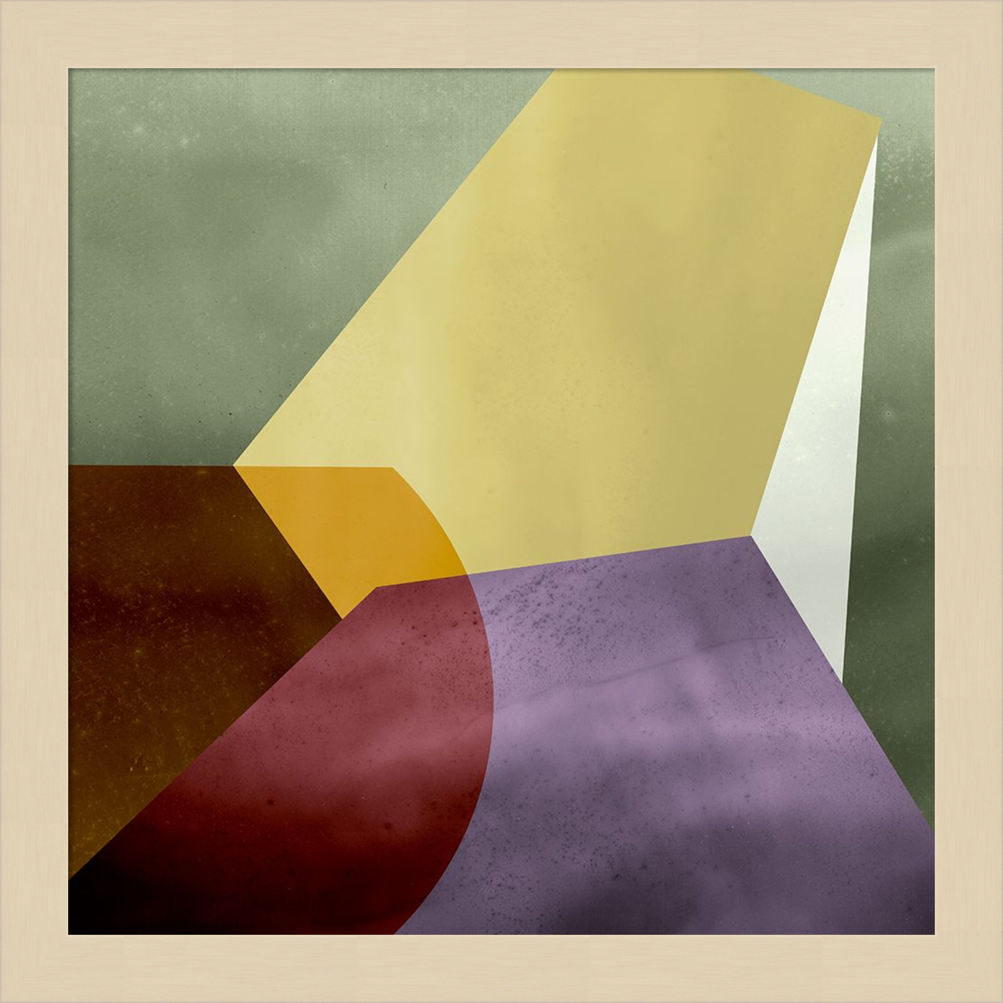 Essentially Minimal VI by Flagler Wood Framed Wall Art Print, Brown, 13" H x 13" W