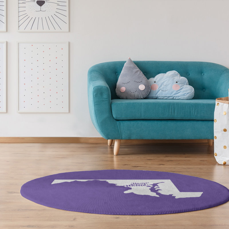 Chenille Indoor Rug, Round 5'