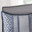 Ensemble d'édredon 7 pièces jacquard bleu marine