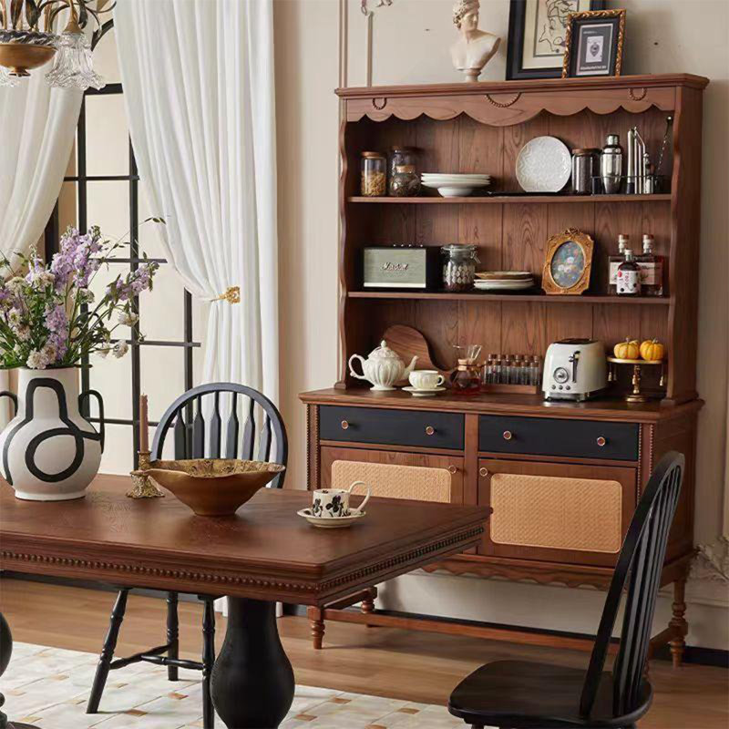 Armoire à nourriture en bois massif American Vintage