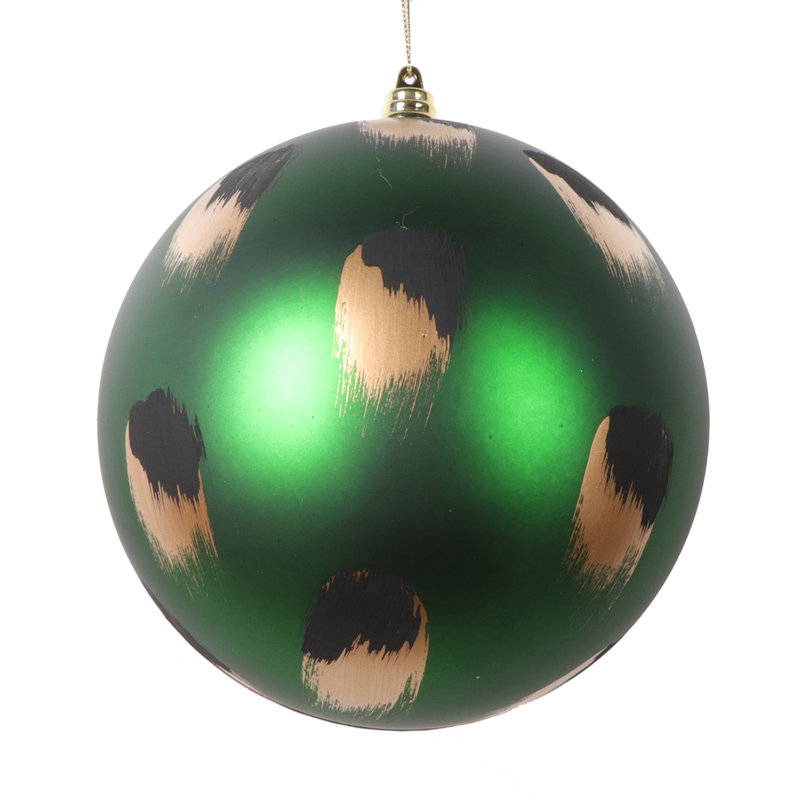Ornement boule de Noël (ensemble de 2), Émeraude