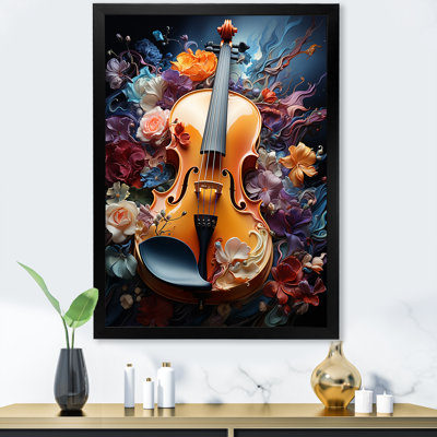 Symphonie de violon chromatique sur toile