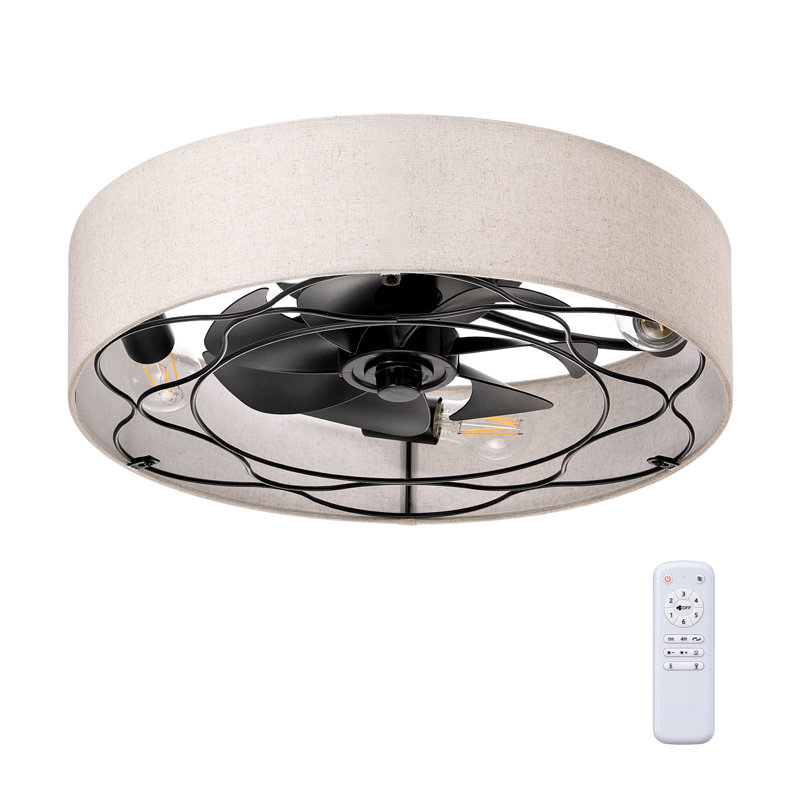 Ventilateur de plafond 20 po avec ensemble d'éclairage et télécommande incluse