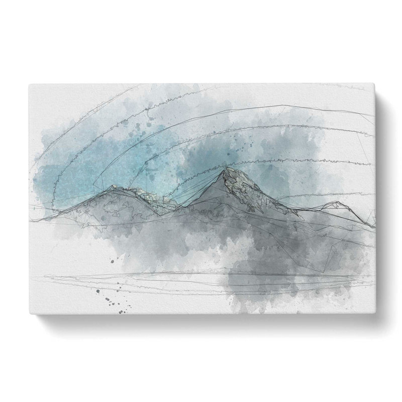 Annapurna Massif Mountains - Wrapped Canvas Painting Print, 45cm H x 76cm W x 4cm D