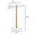 iDesign Square Drink Table for Small Spaces