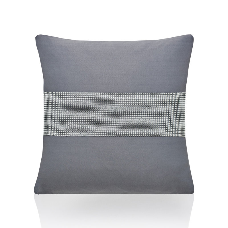 Alyson Square Cushion, Silver