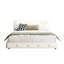 Structure de lit très grand avec tête de lit capitonnée, conception de coussin ultra doux, revêtement en chenille et support en lattes de métal et de bois-1221630752-1221630765
