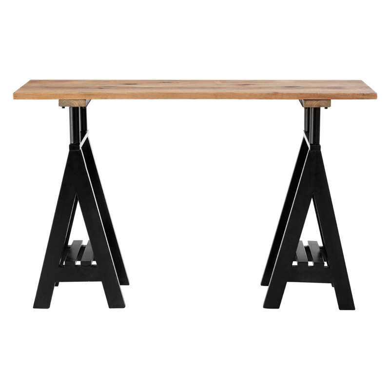Best 130cm Solid Wood Top Console Table