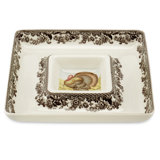 Spode Woodland Square Chip & Dip Tray
