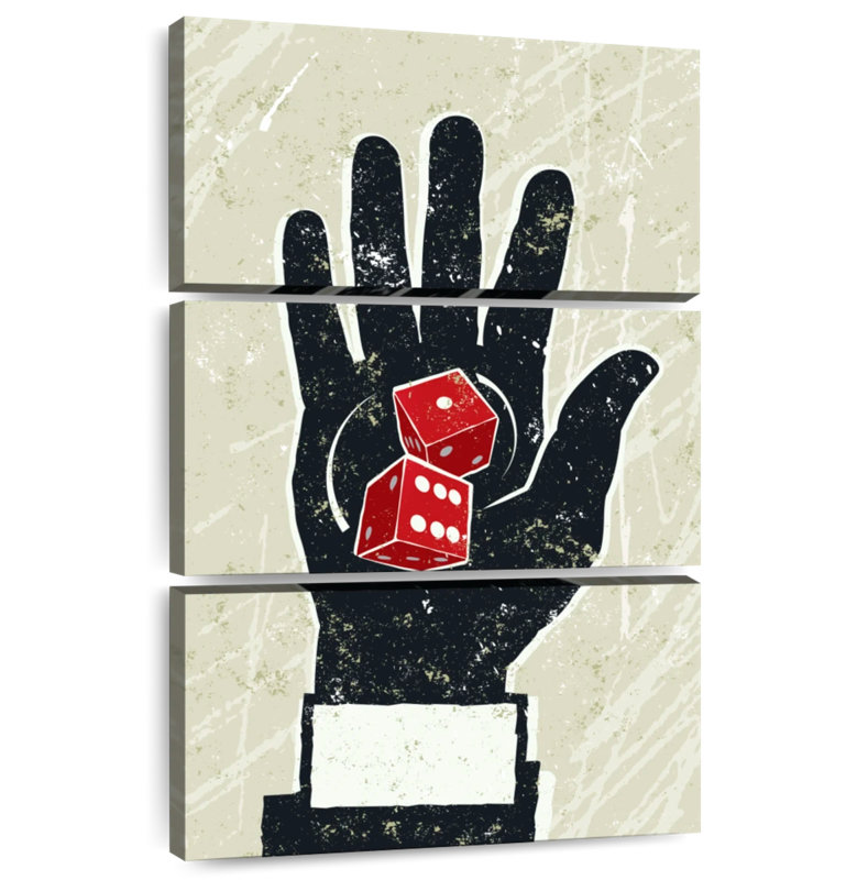 Senne Dice On Hand, 20'' H X 32'' W
