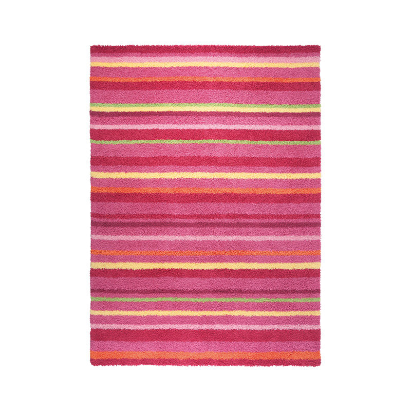 Striped Hand Woven Area Rug, Rectangle 70 x 140cm