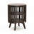 George Oliver Klever End Table with Storage | Round Modern Mid Century Side Table for Small Spaces
