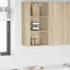 Vidaxl Hanging Cabinet With Storage Riga Grey Sonoma 20 X 29.5 X 80 Cm-121217972-121217986