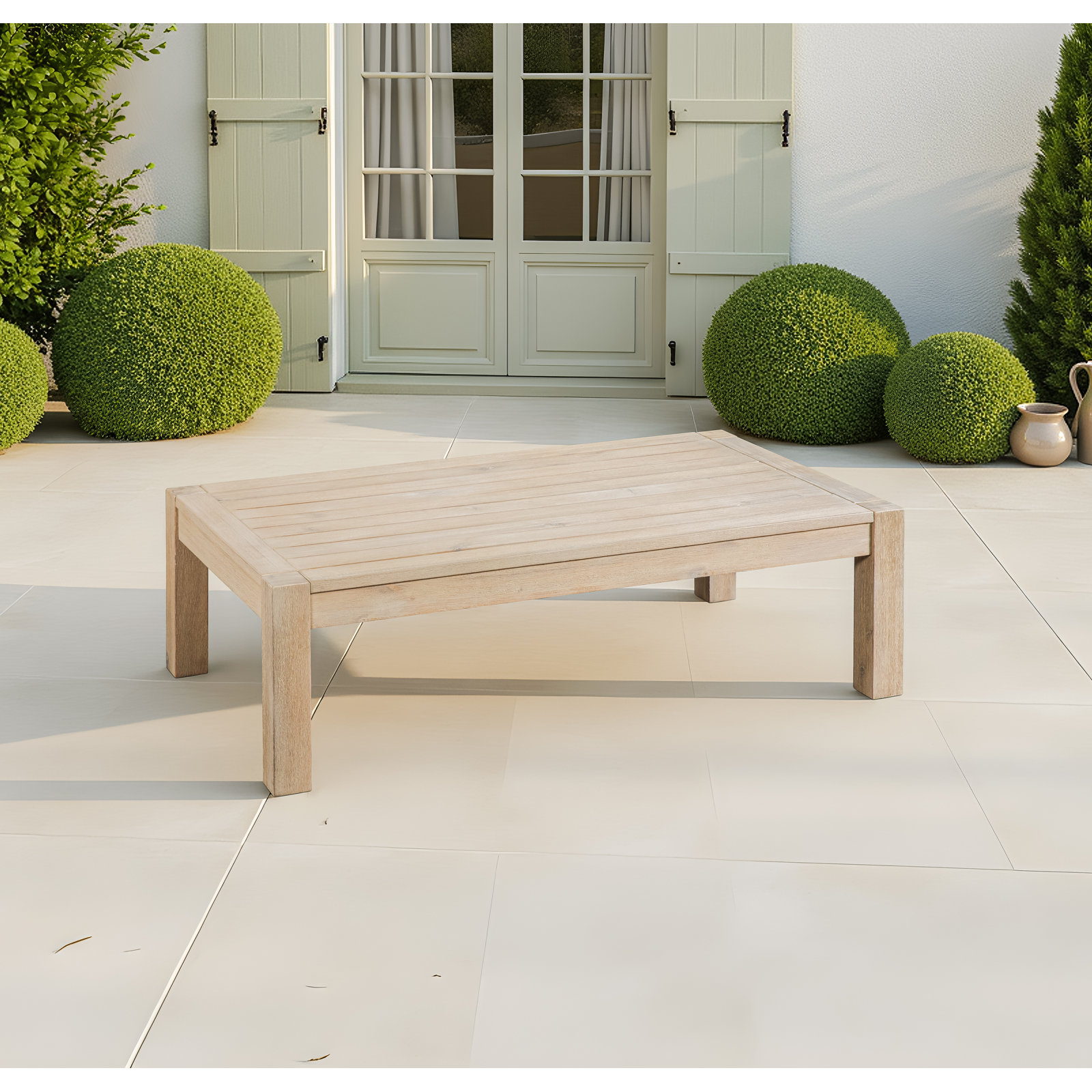 Rosa 44" Eucalyptus Patio Table