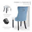 Chaises de salle à manger, chaise de salle à manger rembourrée haut de gamme avec anneau clouté-531111140-507943793-511006614
