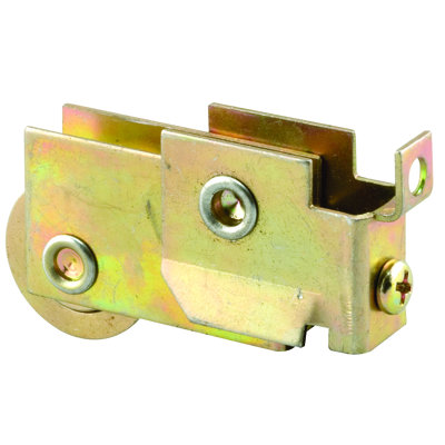 Rouleau de porte de miroir Prime-Line, rouleau rainuré en acier à roulement à billes de 1-1 / 8 po (paquet simple)