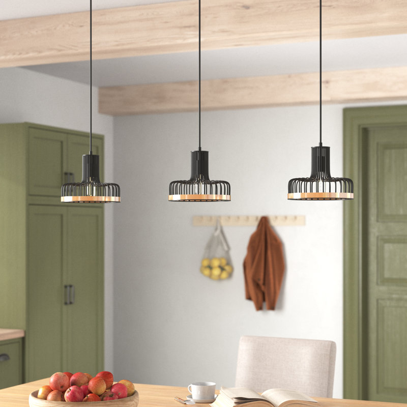 Eva 3 - Light Kitchen Island Pendant, Black