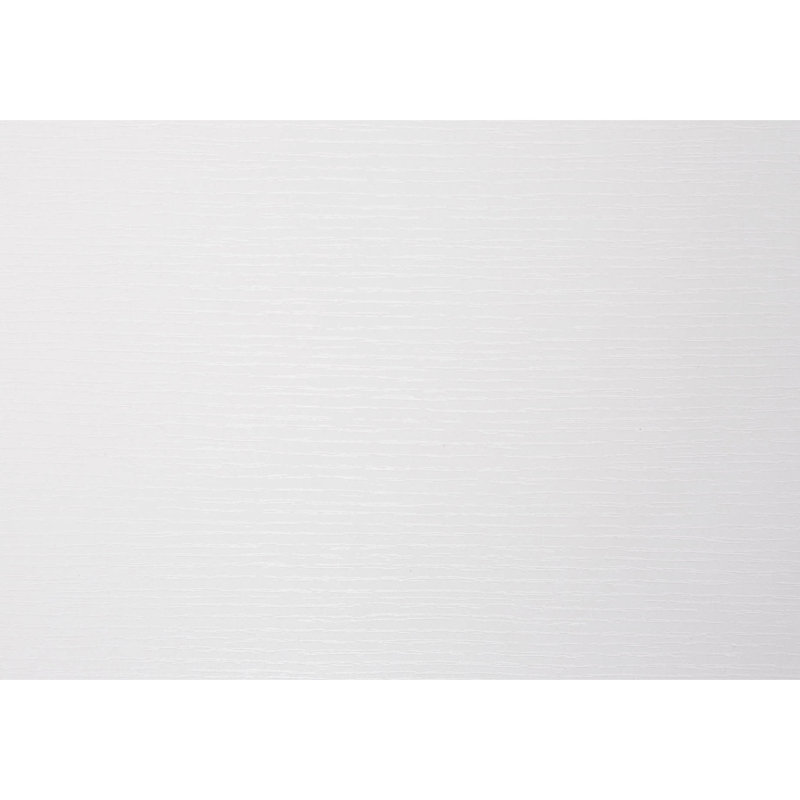 Table d'appoint blanche en stratifié avec 6 tablettes pour la chambre à coucher, tablettes à aire ouverte côté salon, moderne