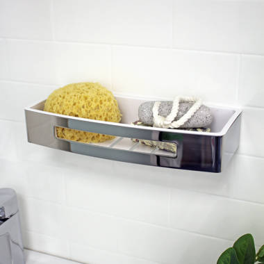 MindSet Shower Shelf with Squeegee White