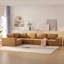 Canapé modulaire en L modulaire sans os, ensemble de canapé de plancher de luxe, meubles d'intérieur rembourrés-1184524027-1184524024