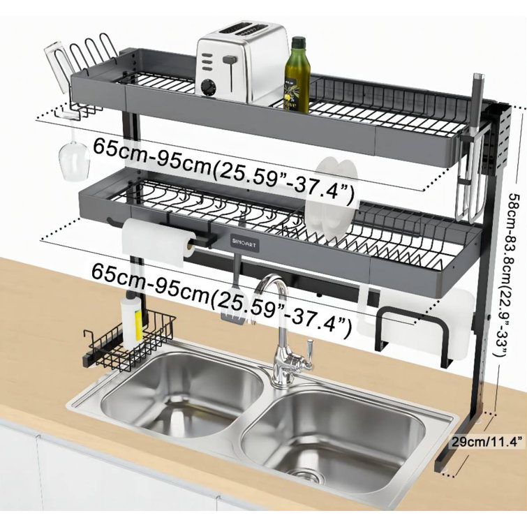 https://assets.wfcdn.com/im/21835881/resize-h755-w755%5Ecompr-r85/2023/202367891/Stainless+Steel+2+Tier+Dish+Rack.jpg