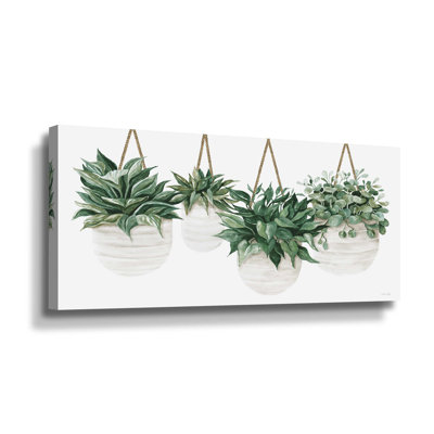 Plantes suspendues - peinture sur toile