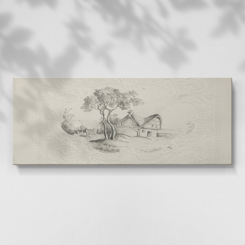 Série abstraite - CMXIV - Toile tendue avec châssis - Prêt à accrocher, H 16 po x l 40 po