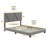 Boyd Sleep Vector Upholstered Velvet Platform Bed, Adjustable Height Headboard, No box Spring Required-82004903