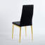 Ensemble de salle à manger 5 pièces avec plateau en verre, pieds en métal et 4 chaises-129213207-114868405