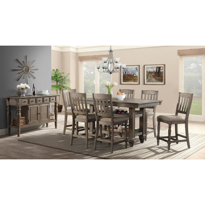Androw Solid Wood Top Four Leg Base Dining Set