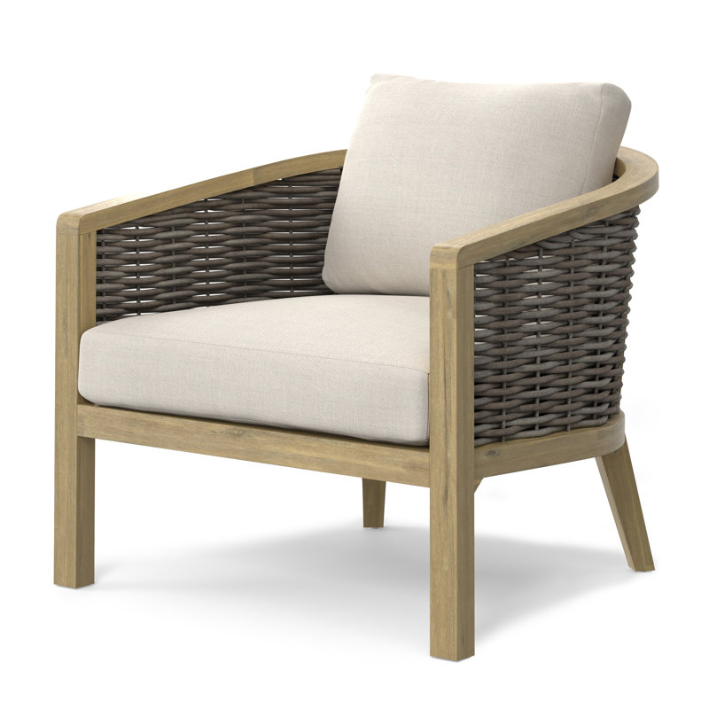 Chaise de patio avec coussin Parksac