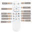 Ventilateur de plafond intelligent à 3 pales de 42 po avec éclairage RVB et télécommande, moteur à courant continu réversible, fixation encastrée ou à tige verticale-129694498