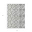 Tapis intérieur lavable à motif géométrique ivoire 5 pi x 8 pi