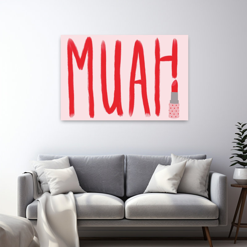 Muah, art contemporain, H 48 po x l 32 po