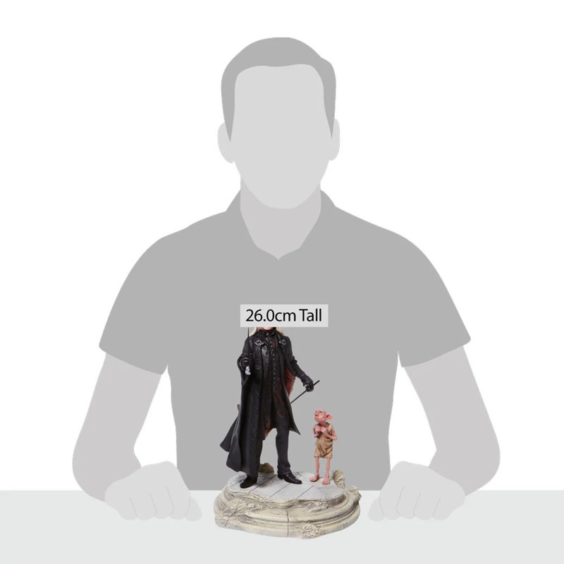 Wizarding World of Harry Potter Lucious Malfoy with Dobby Figurine 10.3in H