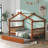 Pisinemo House Beds with Trundle-543808037-572340325