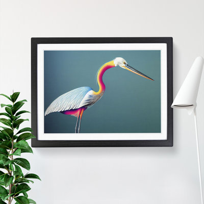 Inconceivable Heron Bird - Single Picture Frame Print