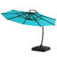 Parasol en porte-à-faux Ebonique 11 pi Deluxe avec base incluse-673890315
