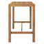 Ensemble de bar de patio, table de patio et chaises avec chaises ergonomiques 5 pièces-129345189