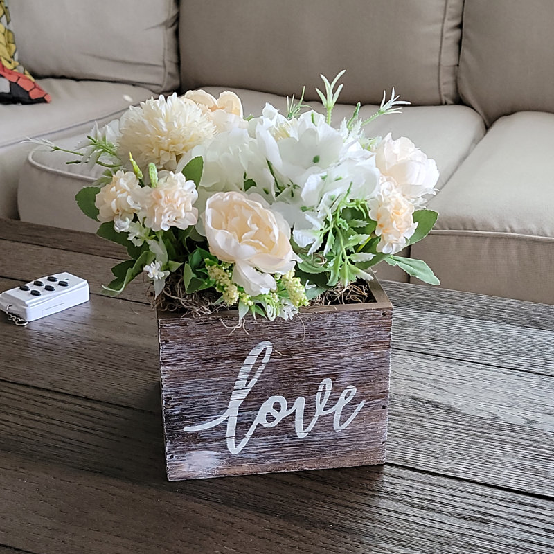 Ensemble de 3 bouquet de pivoines artificielles avec hortensias en soie et fleurs sauvages, Champange