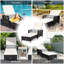 Chaise longue en rotin avec accoudoirs inclinables Costway Pe