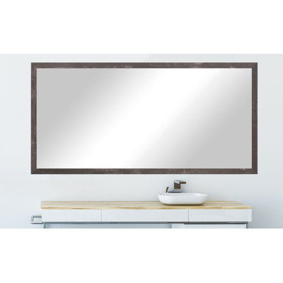 Hensel Wood Flat Wall Mirror
