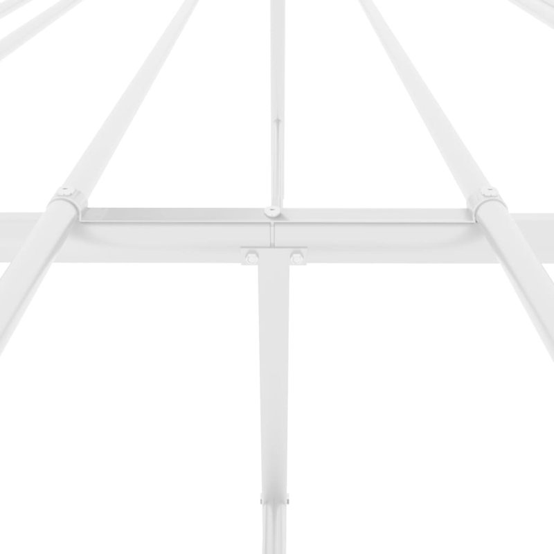 Marlton Metal Bed Frame, Heavy-Duty, No Mattress, King, White