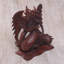 Statue de l’indonésie en bois féroce dragon ConCo