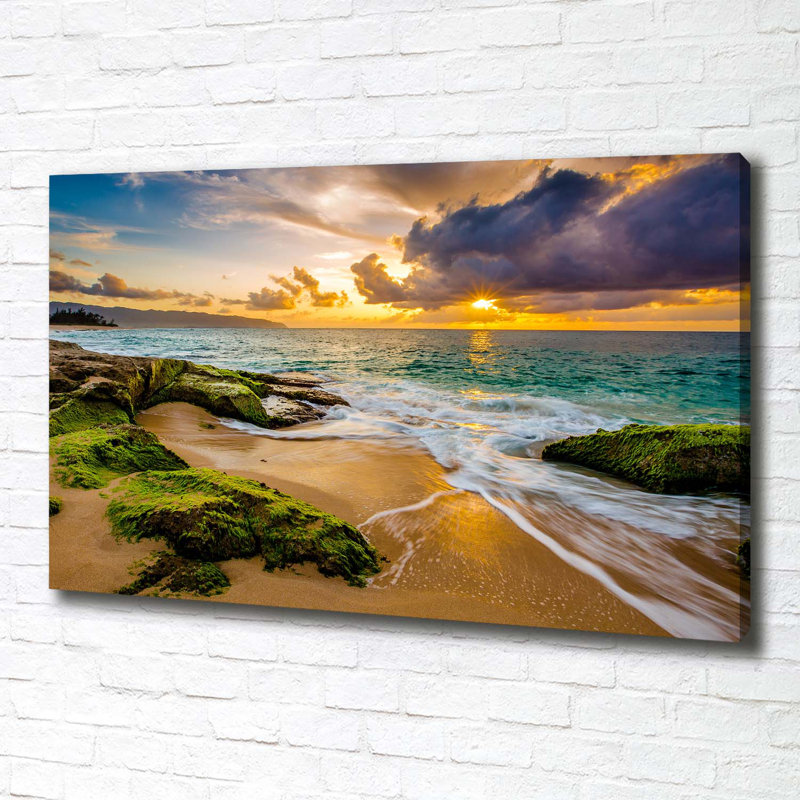 Sunset Sea - Wrapped Canvas Print