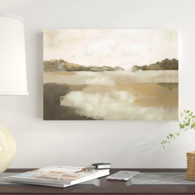 Paysage sépia - reproduction d'art sur toile tendue